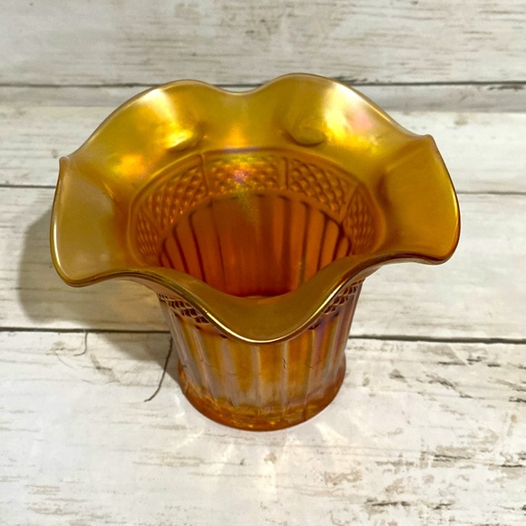 Vintage Northwood Marigold Hat Carnival Glass - Picture 3 of 9